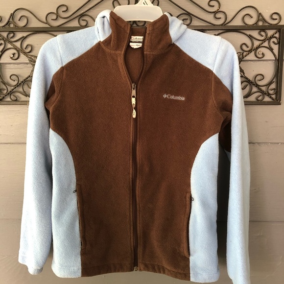 Columbia Fleece Large Light blue and brown - Picture 1 of 5